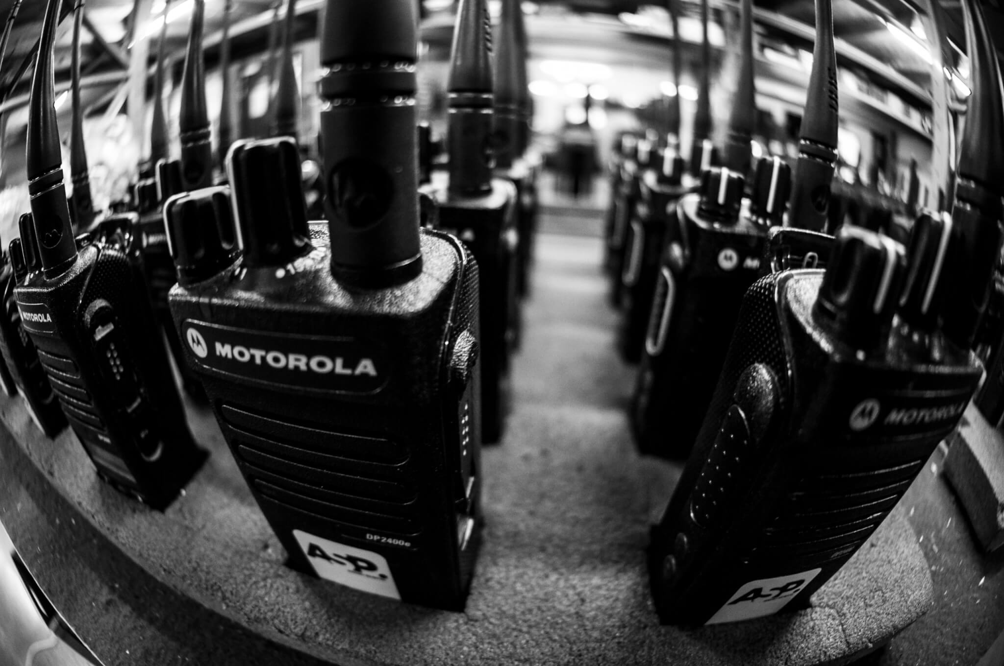 ASP Radio rental walkie talkie magazijn Lier Belgie technisch medewerker